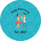 Happy Anniversary 5" Multipurpose Round Label - Single Sticker