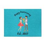 Happy Anniversary 5' x 7' Patio Rug (Personalized)