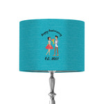 Happy Anniversary 8" Drum Lamp Shade - Fabric (Personalized)