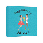 Happy Anniversary Canvas Print - 8x8 (Personalized)