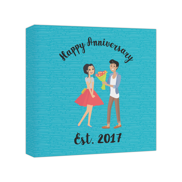 Custom Happy Anniversary Canvas Print - 8x8 (Personalized)