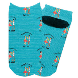 Happy Anniversary Adult Ankle Socks (Personalized)