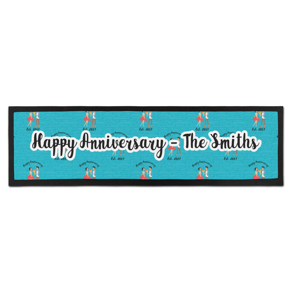 Custom Happy Anniversary Bar Mat (Personalized)