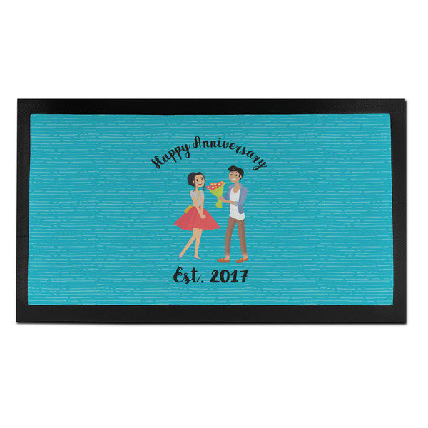 Custom Happy Anniversary Bar Mat - Small (Personalized)