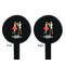 Happy Anniversary Black Plastic 7" Stir Stick - Double Sided - Round - Front & Back