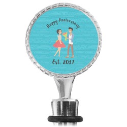 Happy Anniversary Wine Bottle Stopper (Personalized)