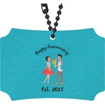 Happy Anniversary Rear View Mirror Ornament (Personalized)