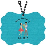 Happy Anniversary Rear View Mirror Decor (Personalized)