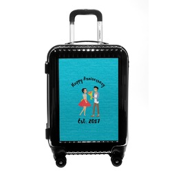 Happy Anniversary Carry On Hard Shell Suitcase (Personalized)