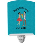 Happy Anniversary Ceramic Night Light (Personalized)