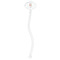 Happy Anniversary Clear Plastic 7" Stir Stick - Oval - Single Stick