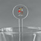 Happy Anniversary Clear Plastic 7" Stir Stick - Round - Main