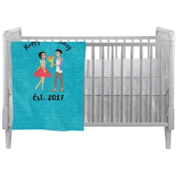 Happy Anniversary Crib Comforter / Quilt (Personalized)