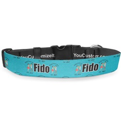 Happy Anniversary Deluxe Dog Collar - Large (13" to 21") (Personalized)
