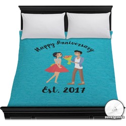 Happy Anniversary Duvet Cover - Full / Queen (Personalized)