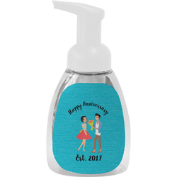 Happy Anniversary Foam Soap Bottle - White (Personalized)