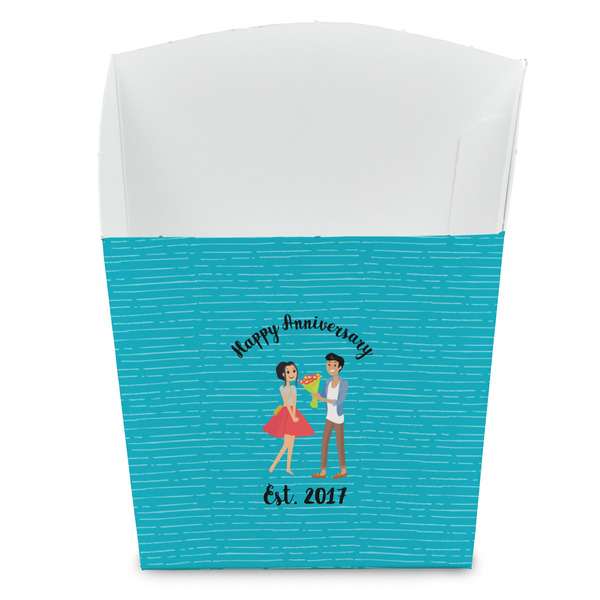 Custom Happy Anniversary French Fry Favor Boxes (Personalized)