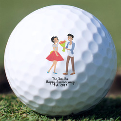 Happy Anniversary Golf Balls - Titleist Pro V1 - Set of 12 (Personalized)
