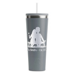 Happy Anniversary RTIC Everyday Tumbler with Straw - 28oz - Grey - Double-Sided (Personalized)