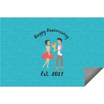 Happy Anniversary Indoor / Outdoor Rug - 2'x3' (Personalized)