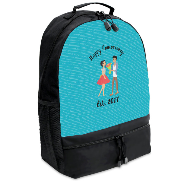 Custom Happy Anniversary Backpacks - Black (Personalized)