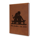 Happy Anniversary Leather Sketchbook - Small - Double Sided (Personalized)