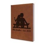 Happy Anniversary Leather Sketchbook - Small - Single Sided (Personalized)
