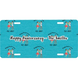 Happy Anniversary Front License Plate (Personalized)