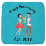 Happy Anniversary Memory Foam Bath Mat - 48"x48" (Personalized)