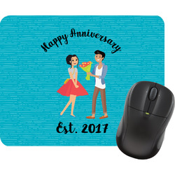 Happy Anniversary Rectangular Mouse Pad (Personalized)