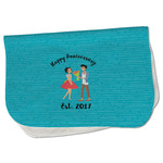 Happy Anniversary Burp Cloth - Fleece w/ Couple's Names