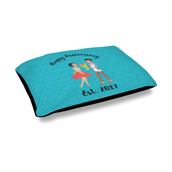 Custom Happy Anniversary Outdoor Dog Bed - Medium (Personalized)