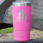 Happy Anniversary 20 oz Stainless Steel Tumbler - Pink - Single Sided (Personalized)