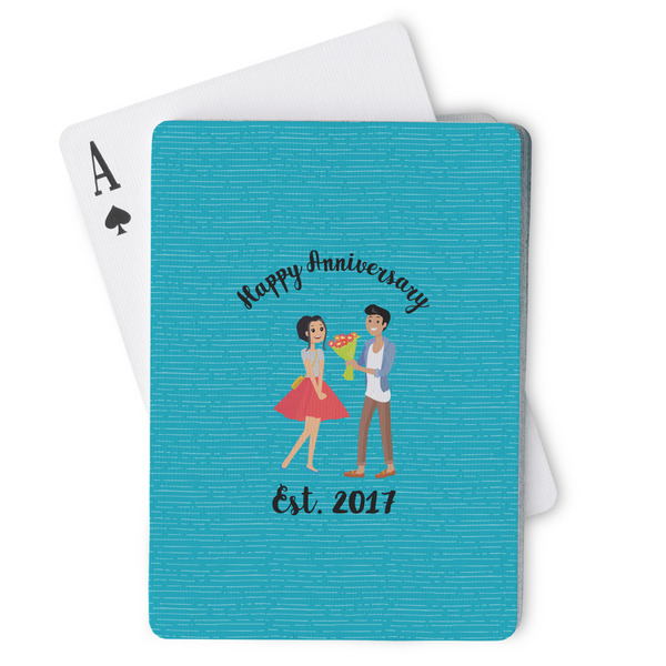 Custom Happy Anniversary Playing Cards (Personalized)