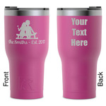 Happy Anniversary RTIC Tumbler - Magenta - Laser Engraved - Double-Sided (Personalized)