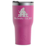 Happy Anniversary RTIC Tumbler - Magenta - Laser Engraved - Single-Sided (Personalized)