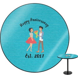 Happy Anniversary Round Table - 24" (Personalized)
