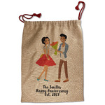 Happy Anniversary Santa Sack - Front (Personalized)