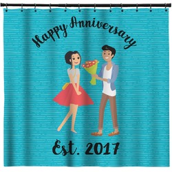Happy Anniversary Shower Curtain (Personalized)