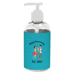 Happy Anniversary Plastic Soap / Lotion Dispenser (8 oz - Small - White) (Personalized)