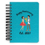 Happy Anniversary Spiral Notebook - 5x7 w/ Couple's Names