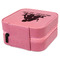 Happy Anniversary Travel Jewelry Boxes - Leather - Pink - View from Rear