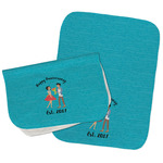 Happy Anniversary Burp Cloths - Fleece - Set of 2 w/ Couple's Names