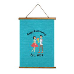 Happy Anniversary Wall Hanging Tapestry - Tall (Personalized)