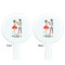 Happy Anniversary White Plastic 7" Stir Stick - Double Sided - Round - Front & Back