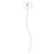 Happy Anniversary White Plastic 7" Stir Stick - Oval - Single Stick