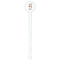 Happy Anniversary White Plastic 7" Stir Stick - Round - Single Stick