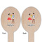 Happy Anniversary Wooden Food Pick - Oval - Double Sided - Front & Back