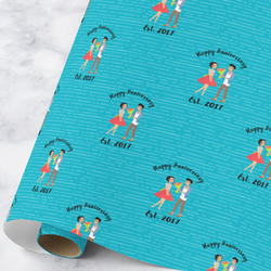 Happy Anniversary Wrapping Paper Roll - Large (Personalized)