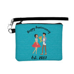 Happy Anniversary Wristlet ID Case w/ Couple's Names